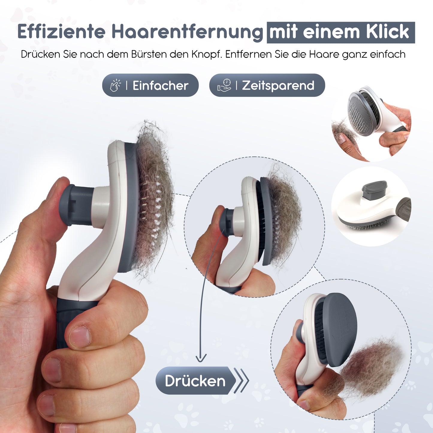 LINUMA® Fellbürste Grau