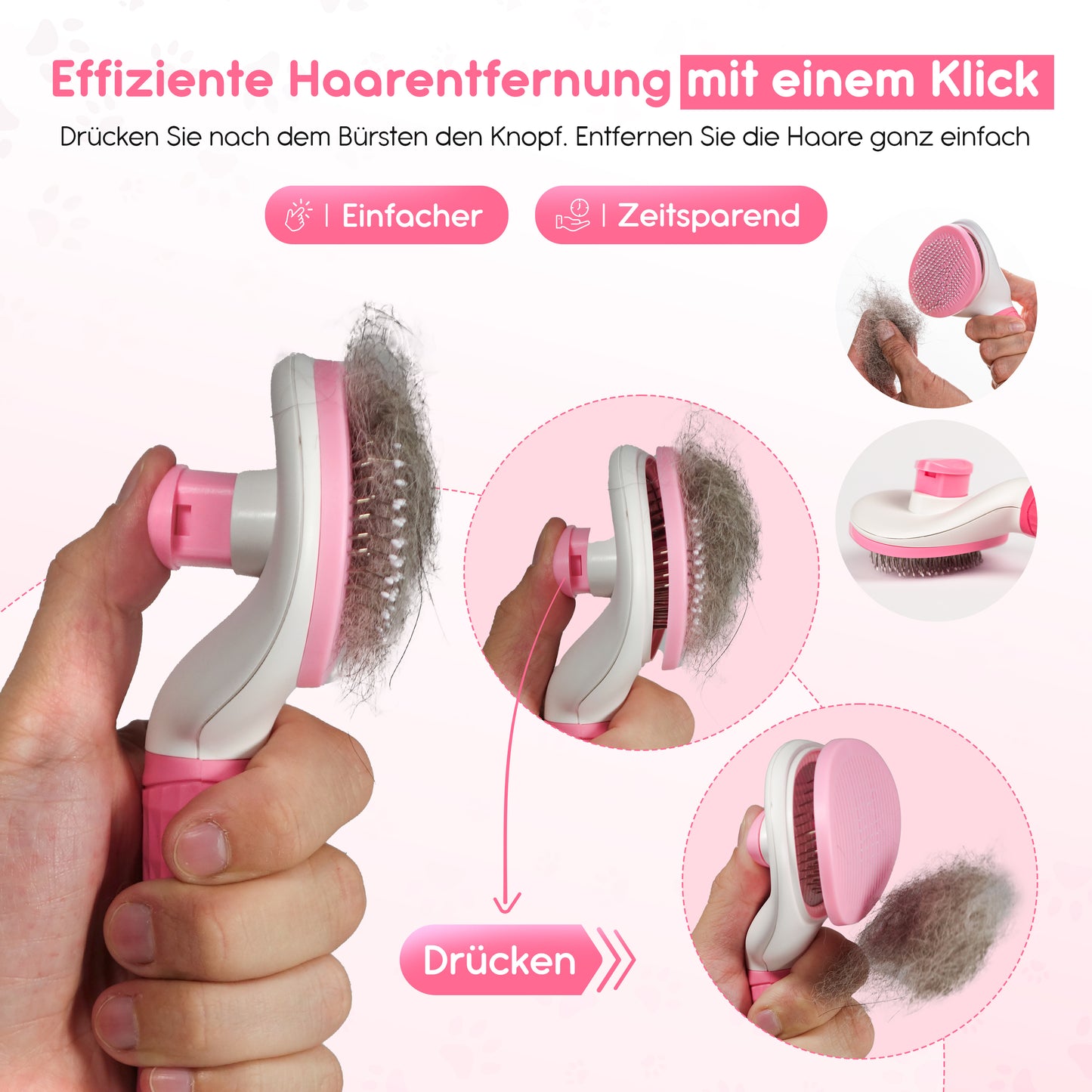 LINUMA® Fellbürste Pink