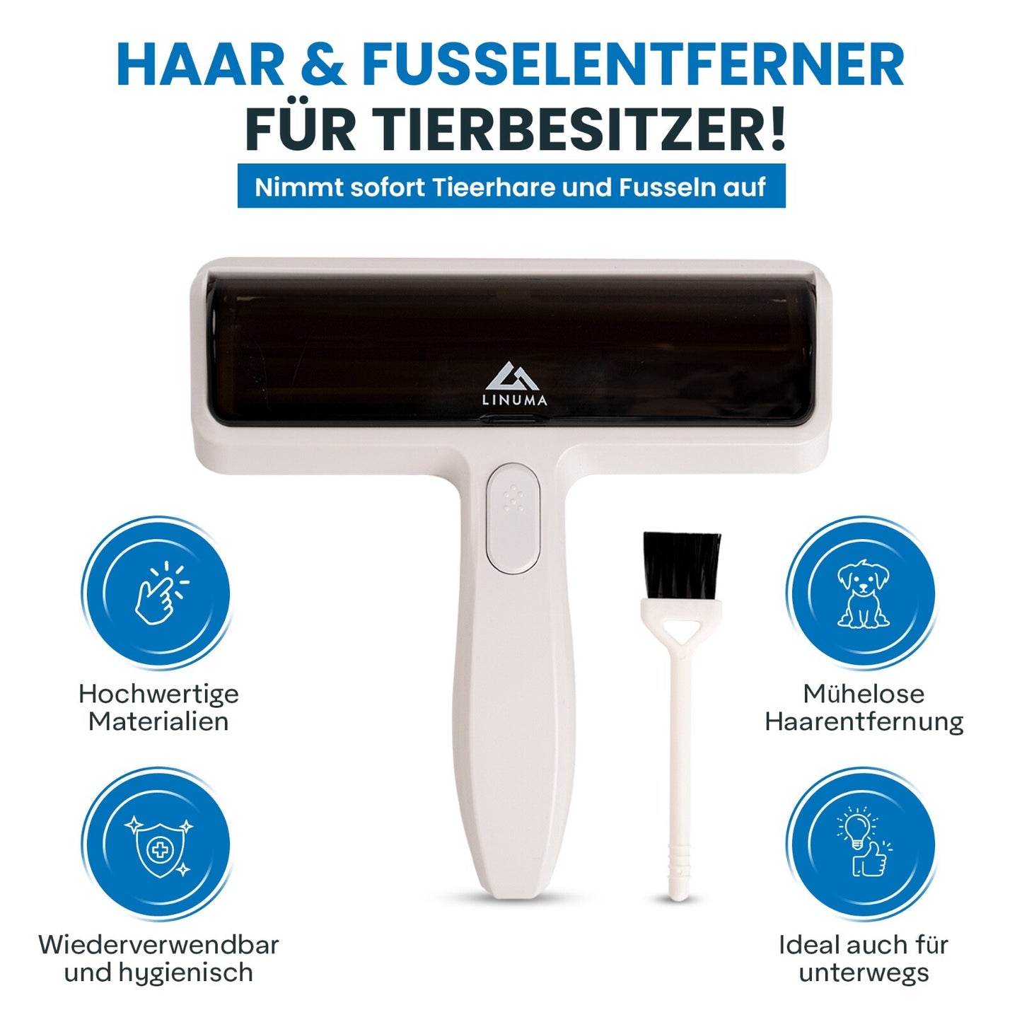 LINUMA® Tierhaarentferner PRO Fusselrolle