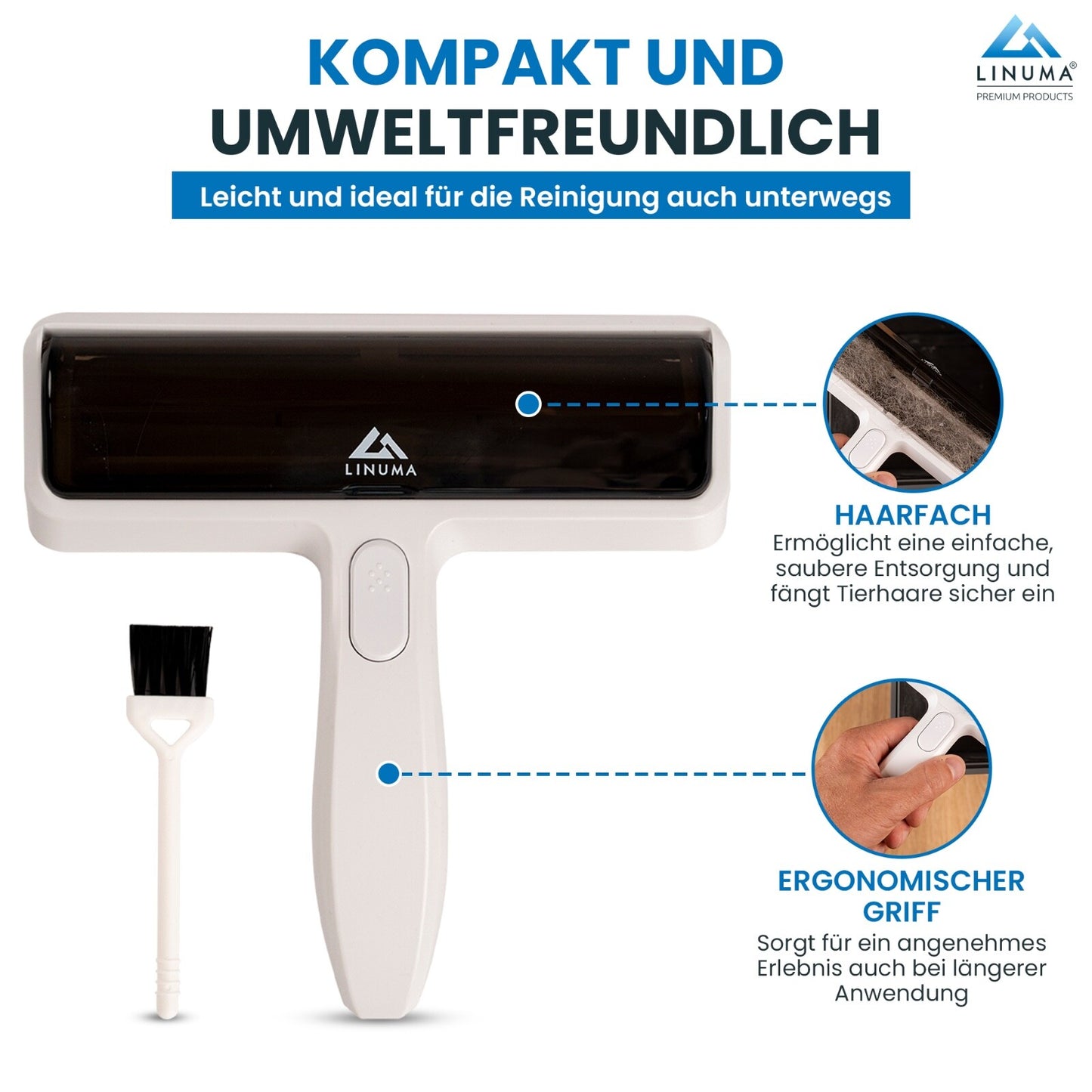 LINUMA® Tierhaarentferner PRO Fusselrolle