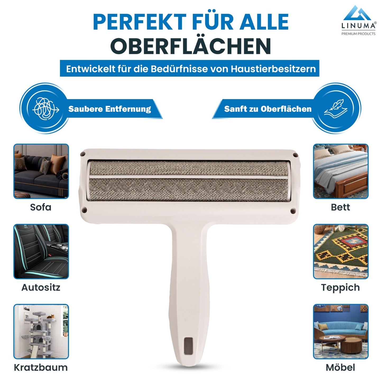 LINUMA® Tierhaarentferner PRO Fusselrolle