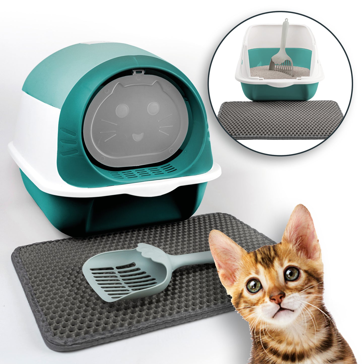 LINUMA® Katzentoilette Grau