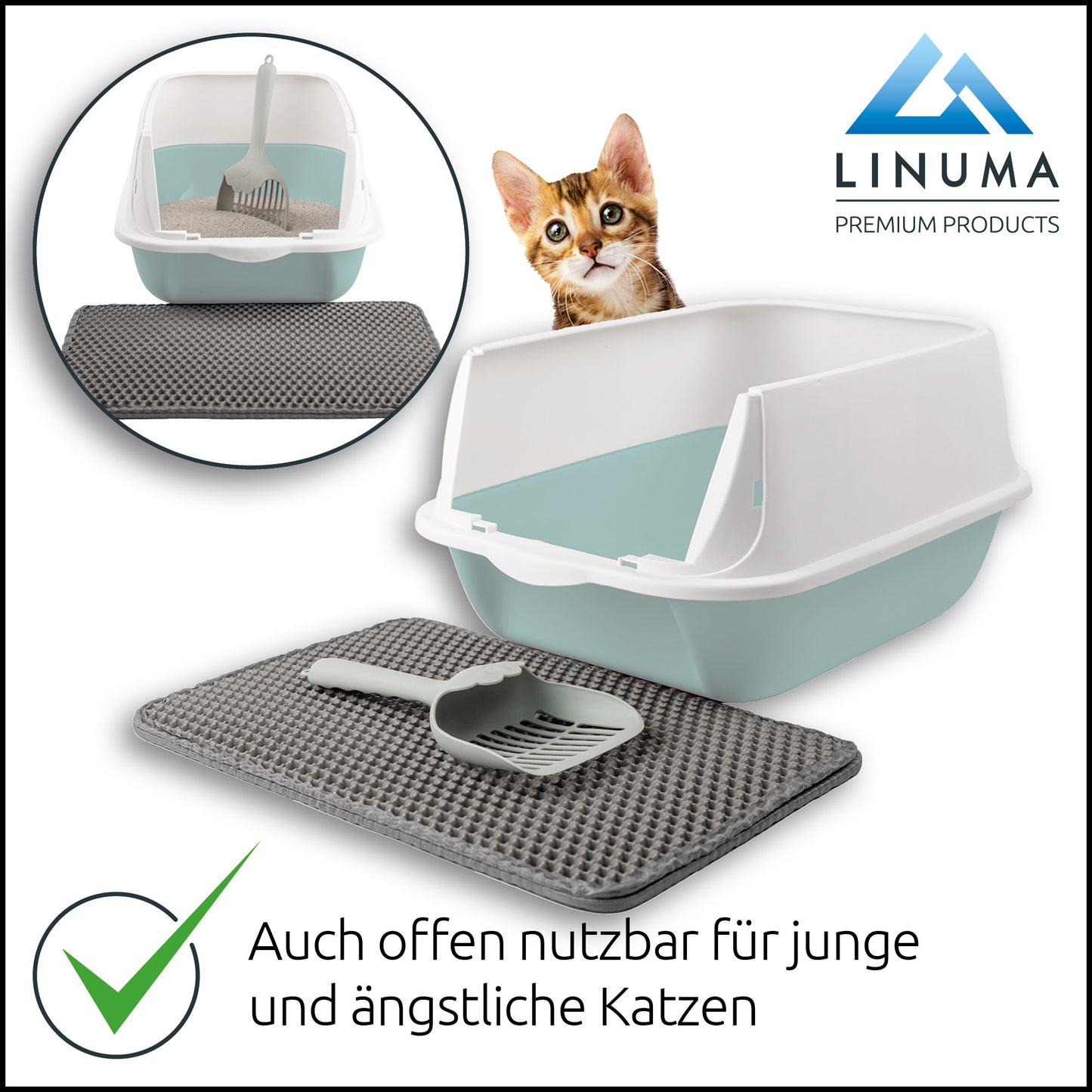 LINUMA® Katzentoilette Mint
