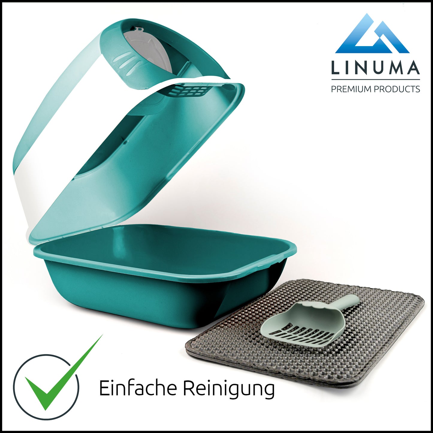 LINUMA® Katzentoilette Grün