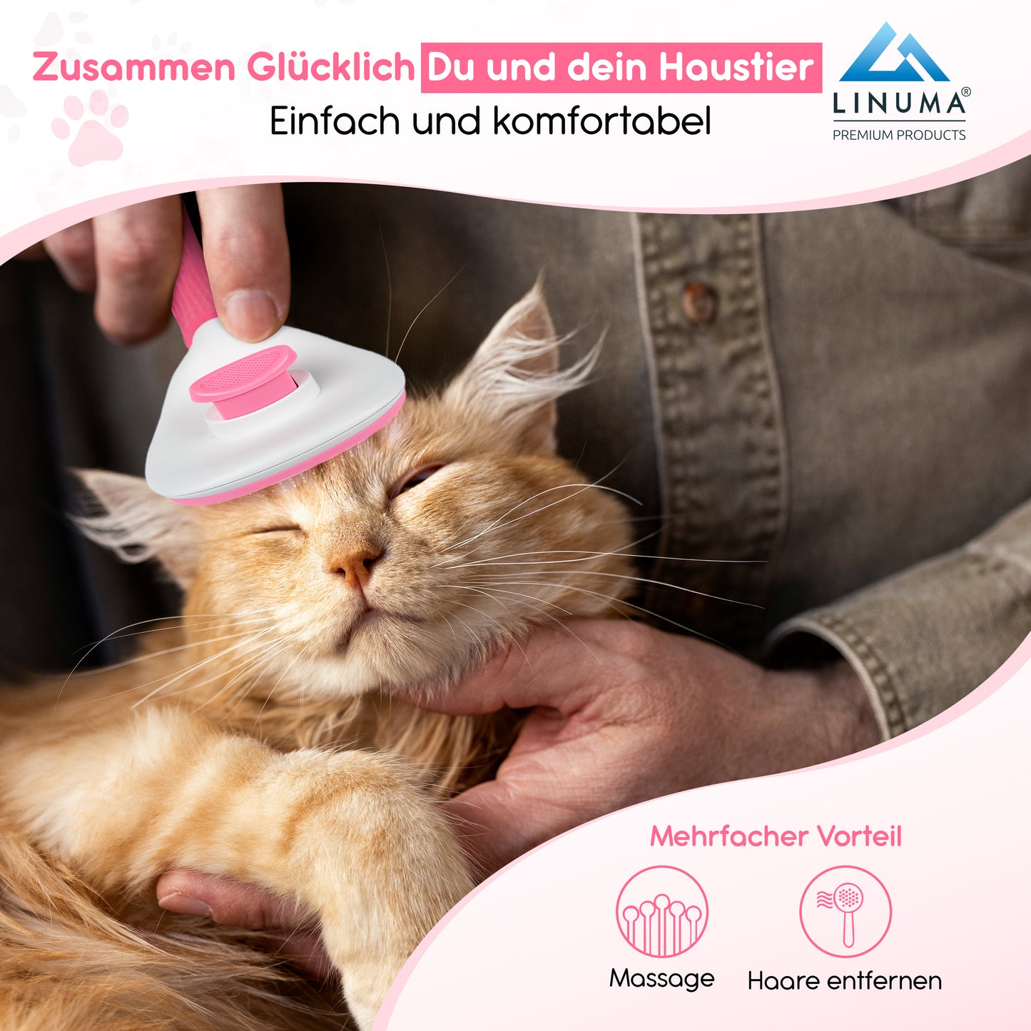 LINUMA® Fellbürste Pink