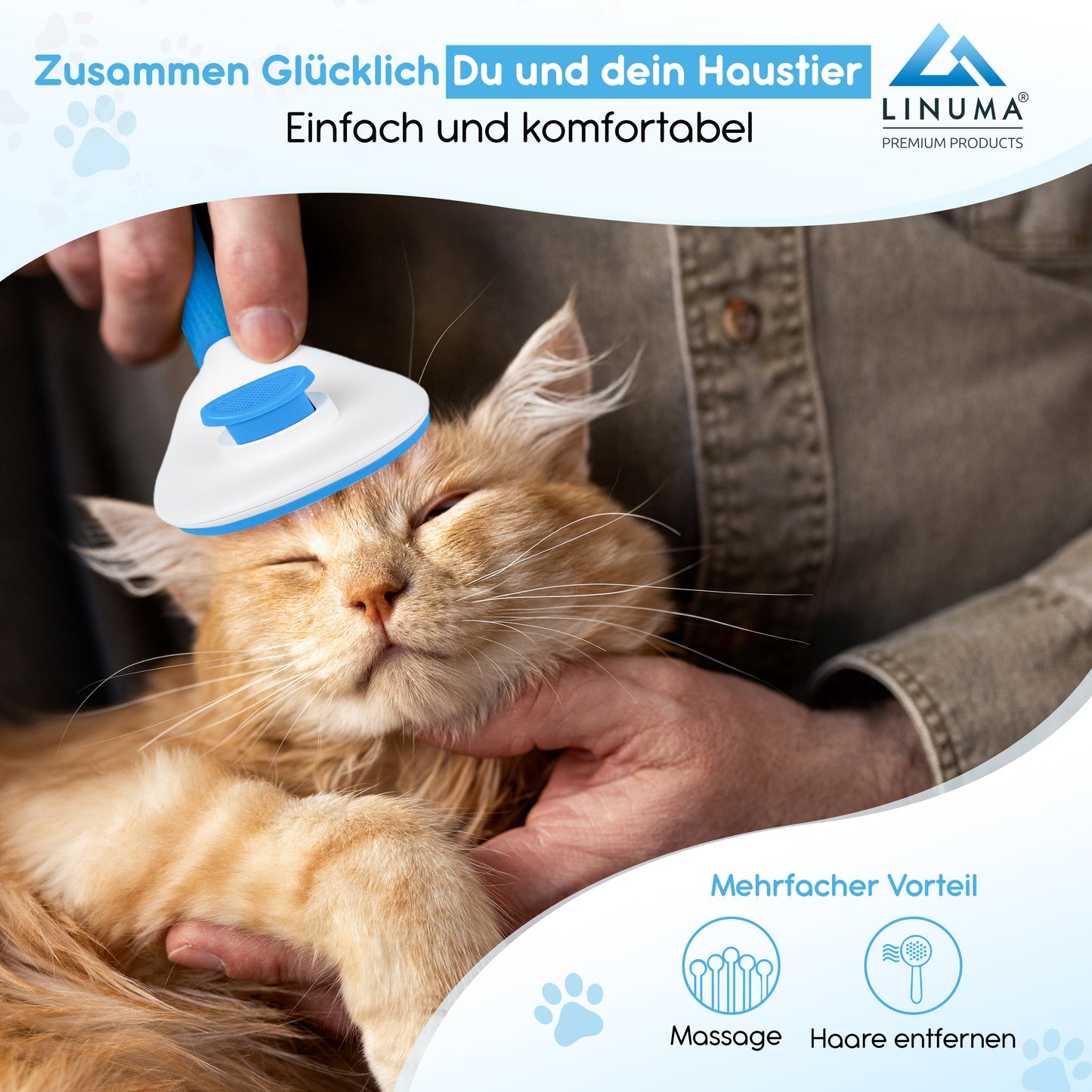 LINUMA® Fellbürste Blau