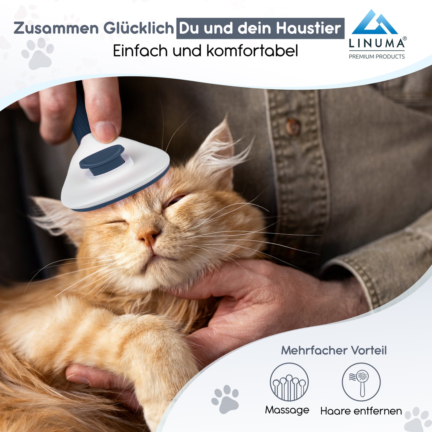LINUMA® Fellbürste Grau