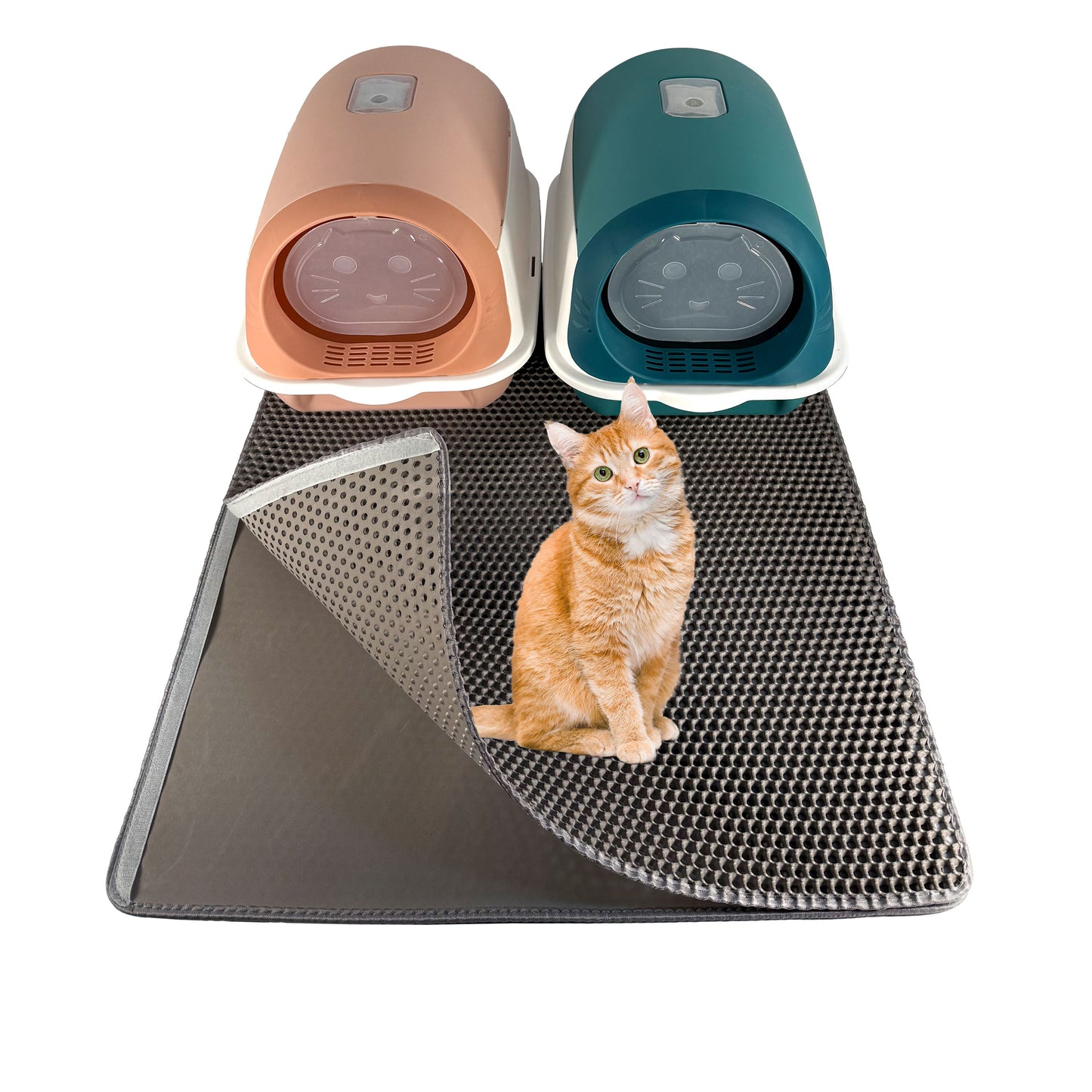 LINUMA® Katzenstreumatte 40x30 CM Grau