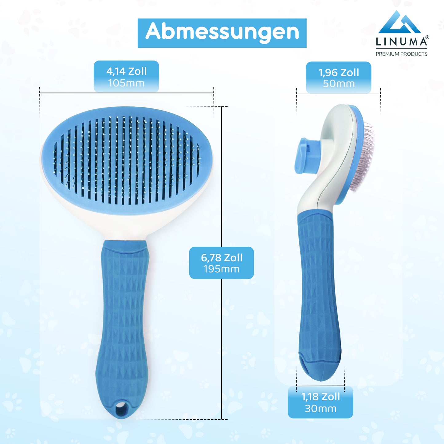 LINUMA® Fellbürste Blau