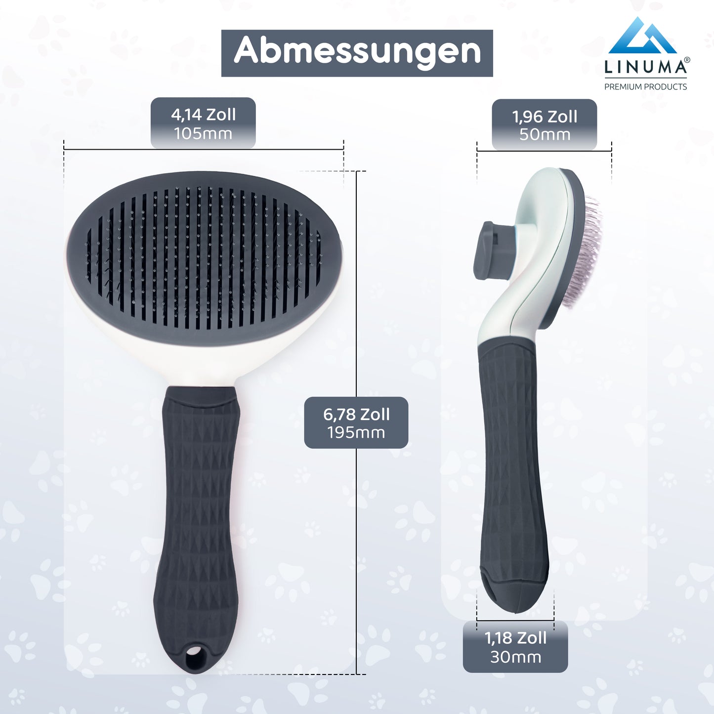 LINUMA® Fellbürste Grau