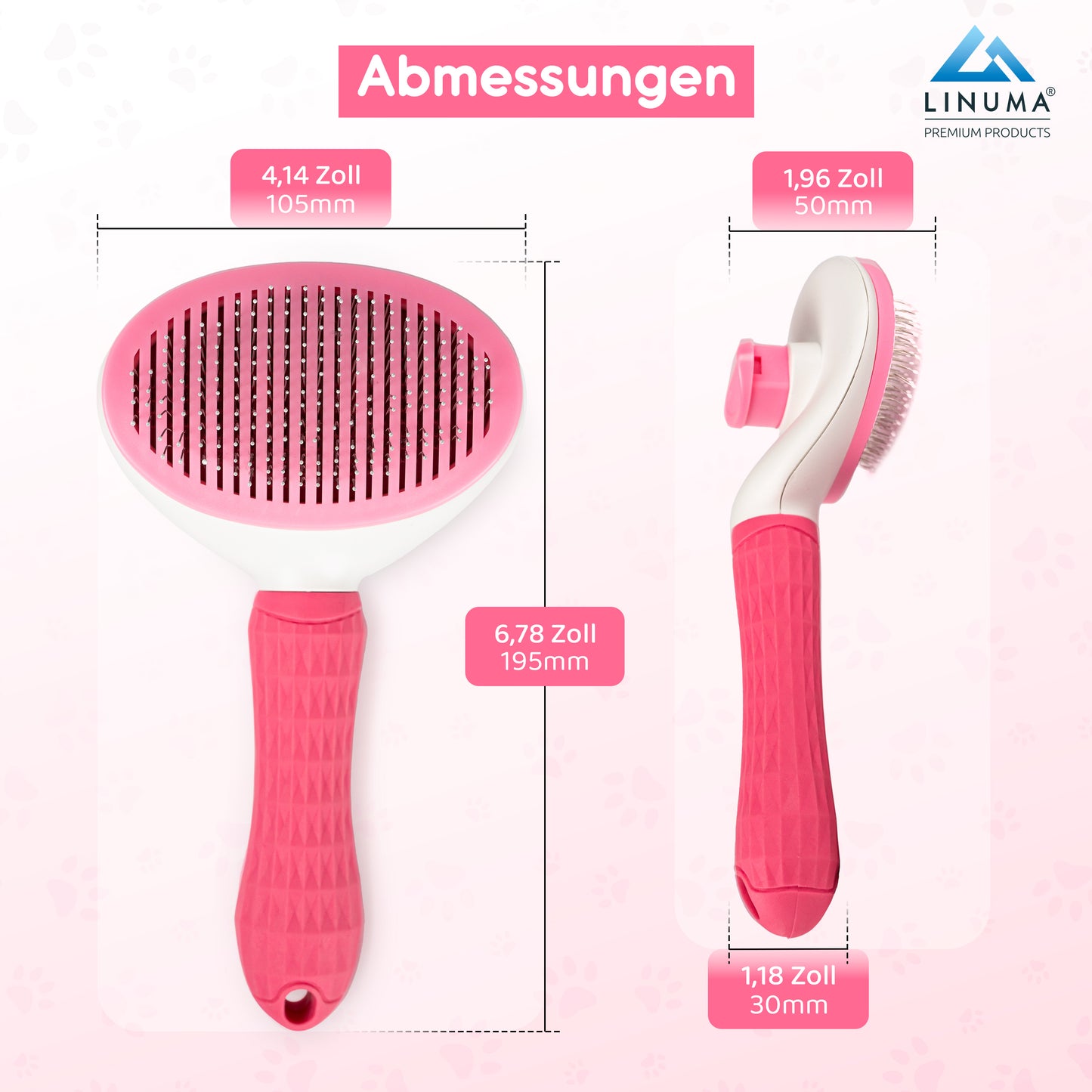 LINUMA® Fellbürste Pink