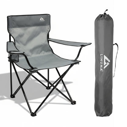 LINUMA® Campingstuhl Schwarz