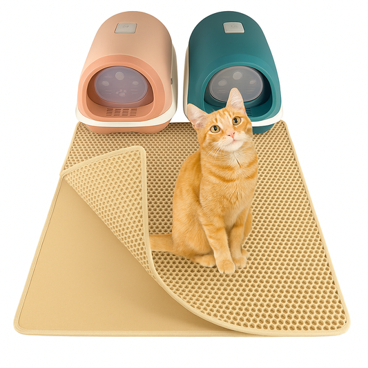 LINUMA® Katzenstreumatte 90x76 CM Biege