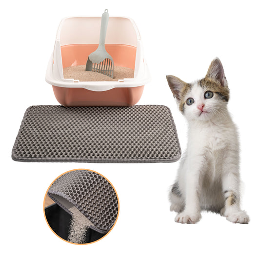 LINUMA® Katzenstreumatte 40x30 CM Grau